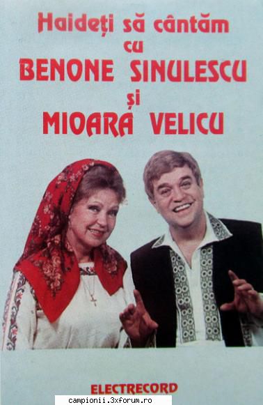 benone sinulescu si mioara velicu � haideti sa cantam cu benone sinulescu si mioara velicu 1998 anii